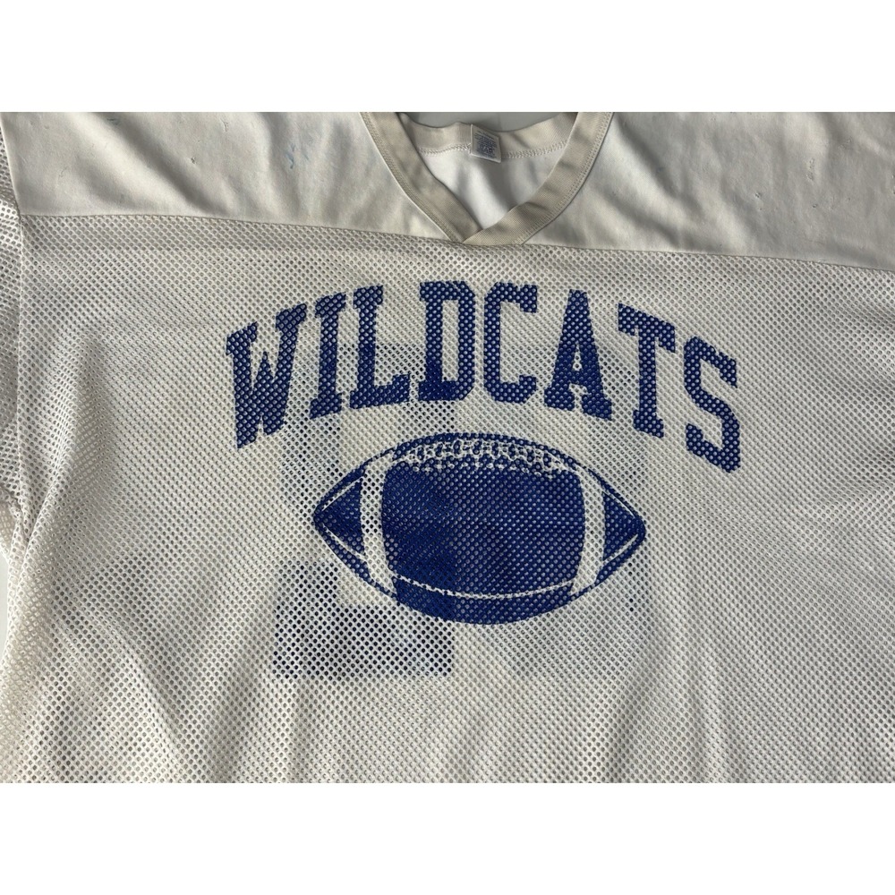 Russell Athletic Football Jersey Wildcats High School Vintage White Y2K XXXL #82
